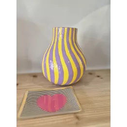 Vase rayé
