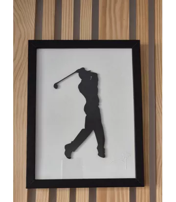 Cadre joueur de golf 18X24