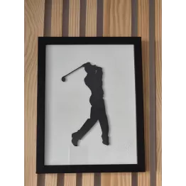 Cadre joueur de golf 18X24