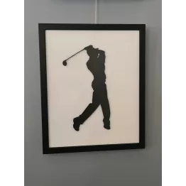 Cadre joueur de golf 18X24