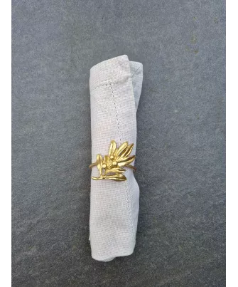 Rond de serviette doré