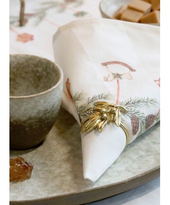 Rond de serviette doré