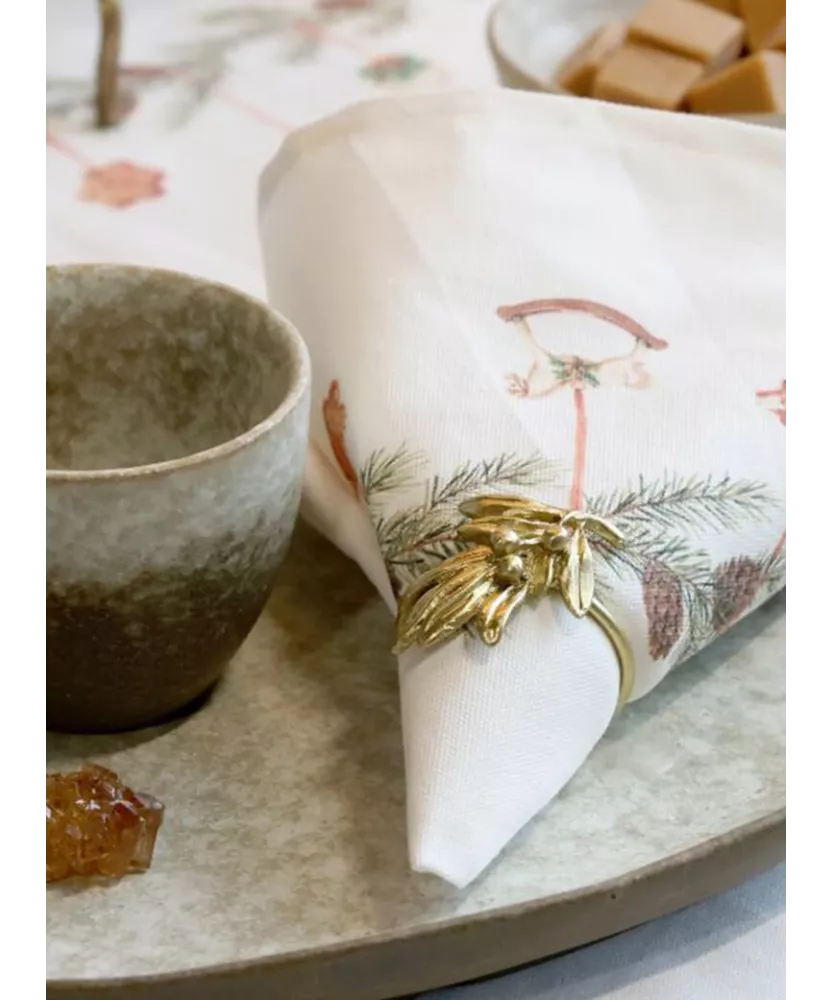 Rond de serviette doré