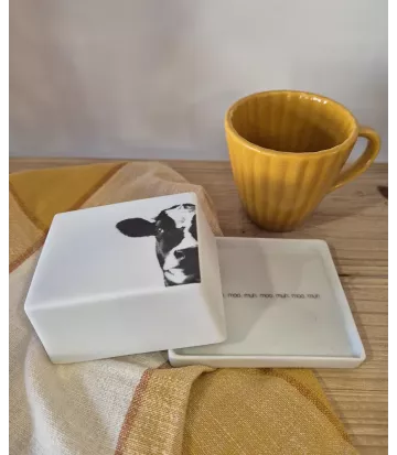 Mini beurrier porcelaine
