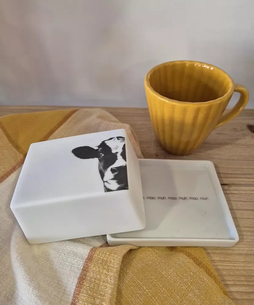 Mini beurrier porcelaine