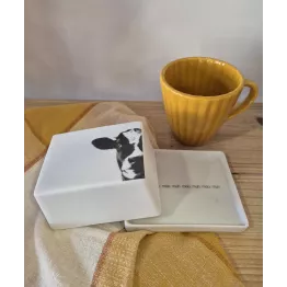 Mini beurrier porcelaine