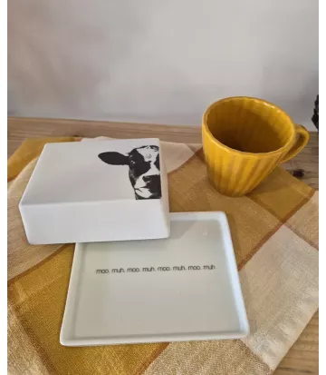 Mini beurrier porcelaine