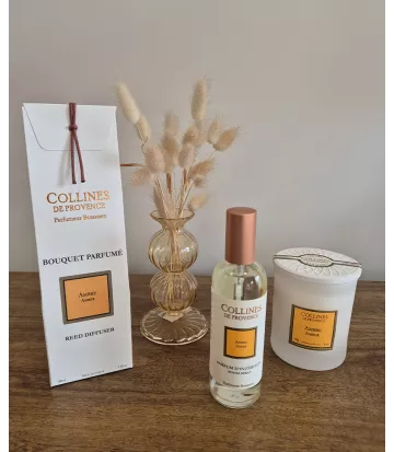 Créer une ambiance douce et subtile avec ce bouquet aromatique Ambre