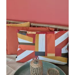 Pratique, colorée cette housse coussin extérieur apportera gaité et style à votre terrasse