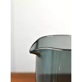 Carafe verte en verre soufflé