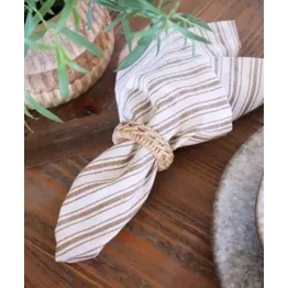 Rond de serviette en osier | Déco de table naturelle et élégante