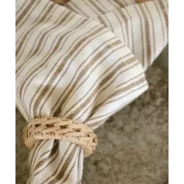 Rond de serviette en osier | Déco de table naturelle et élégante