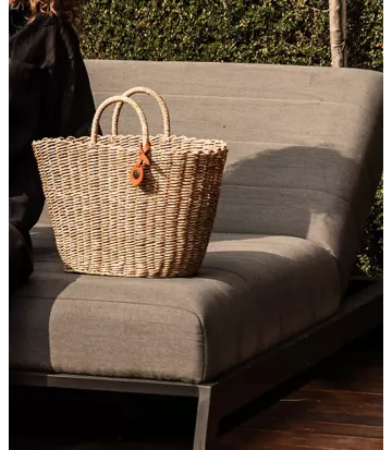 Panier Sofia Handed by | Sac tressé artisanal élégant et authentique