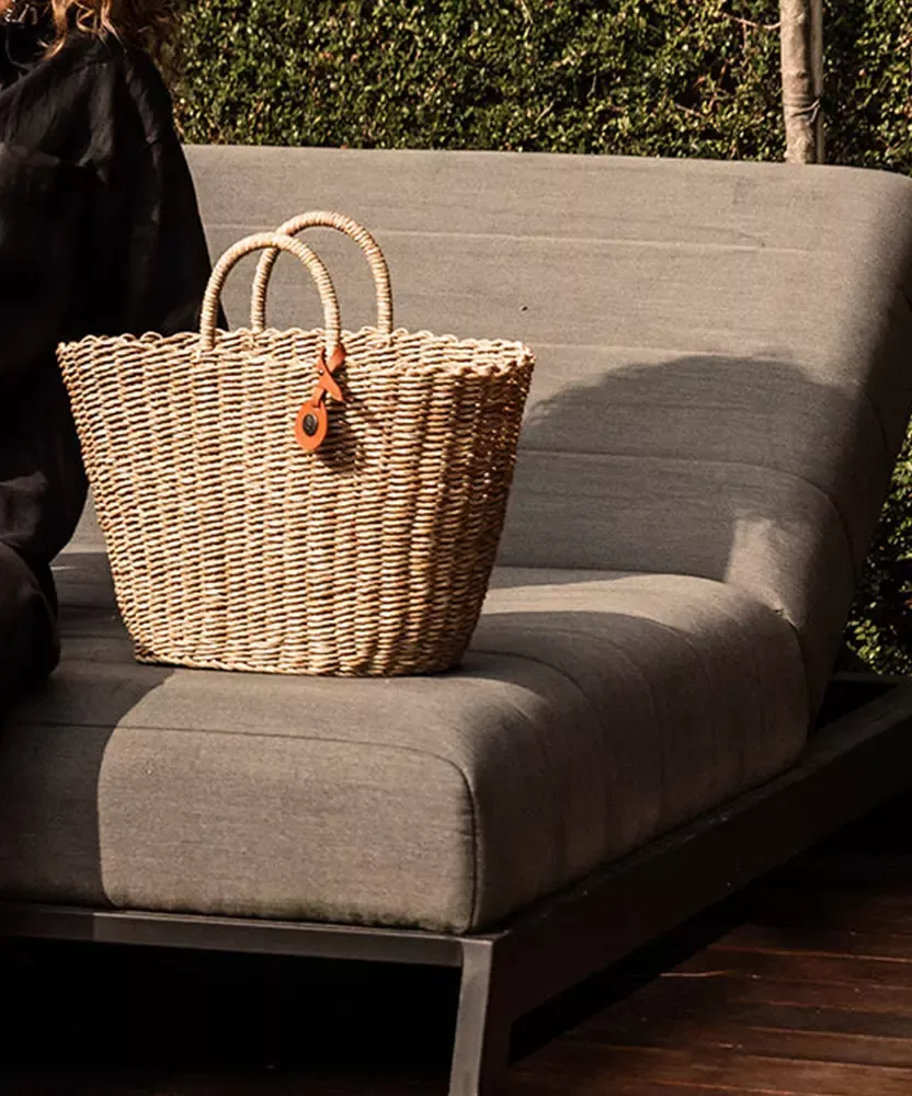 Panier Sofia Handed by | Sac tressé artisanal élégant et authentique