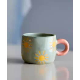 Mini tasse bleue Bloomingville – Soleil fleuri