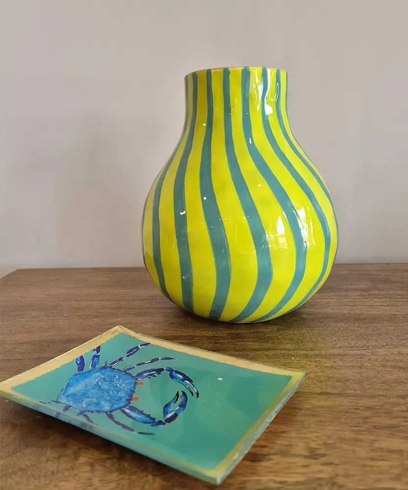 Vase original Gift Company vert turquoise | Déco