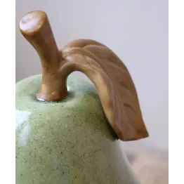 Objet déco salon poire vert et brun | Décoration nature