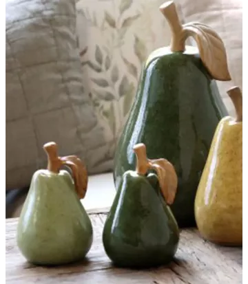 Objet décoratif poire céramique Chic Antique | Déco nature