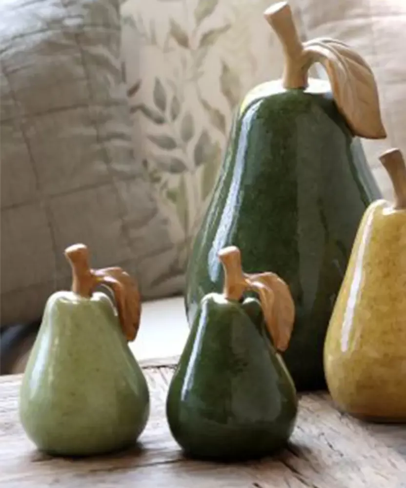 Objet décoratif poire céramique Chic Antique | Déco nature