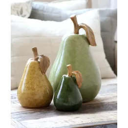 Objet décoratif poire céramique Chic Antique | Déco nature