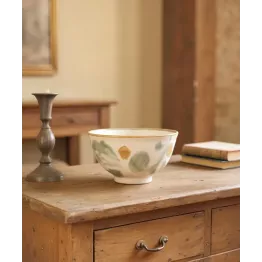 Bol en grès Bethany Bloomingville | Motif floral