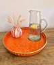 Carafe en verre transparent effet bullé | Déco