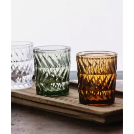 Verre ambré facetté Madam Stoltz – Verre design