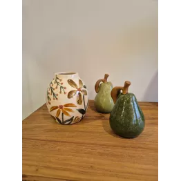 Vase en grès fleuri – Vase décoratif naturel et plein de charme