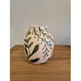 Vase en grès fleuri – Vase décoratif naturel et plein de charme