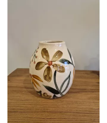 Vase en grès fleuri – Vase décoratif naturel et plein de charme