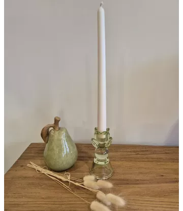 Bougeoir décoration Muguet Bazar de Luxe vert Olive