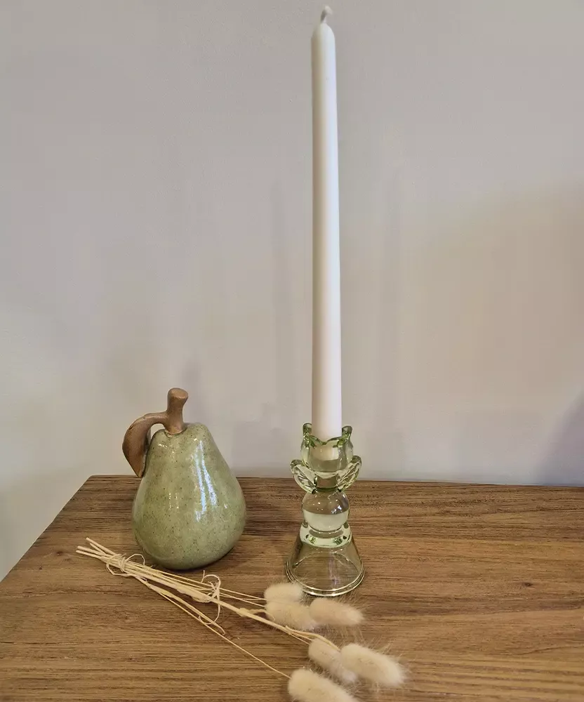 Bougeoir décoration Muguet Bazar de Luxe vert Olive