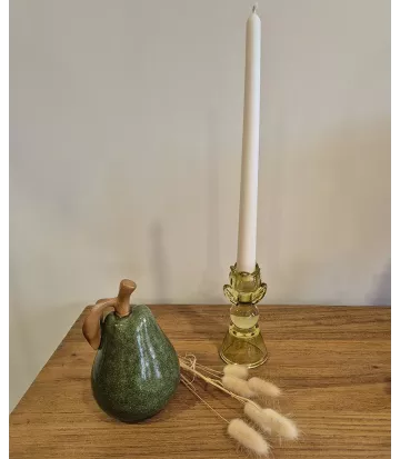 Bougeoir décoration Muguet Bazar de Luxe vert Olive