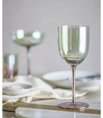 Set 4 Verres a vin Aston Bronze Bloomingville – Élégance et raffinement à table
