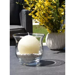 Bougie boule ivoire D10 cm