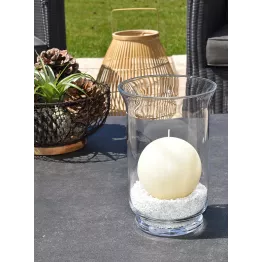 Bougie boule ivoire D10 cm
