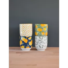 Coffret gobelets 20cl multicolores modèle rétro summer