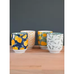 Coffret gobelets 20cl multicolores modèle rétro summer