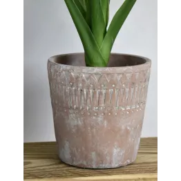 Cache-pot nature en terre cuite taille médium