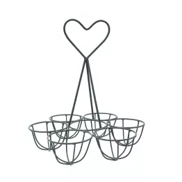 Porte œufs en métal vintage