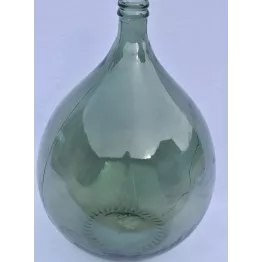 Vase bouteille en verre modèle Aheli couleur sauge