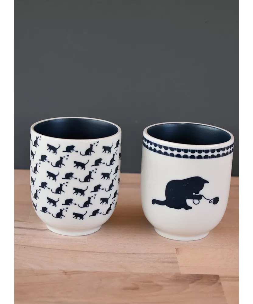 Coffret de 4 mugs Ronron 35 cl