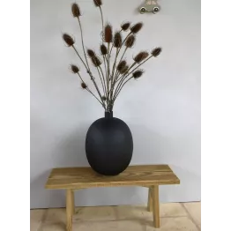 Vase noir mat en métal modèle Binco