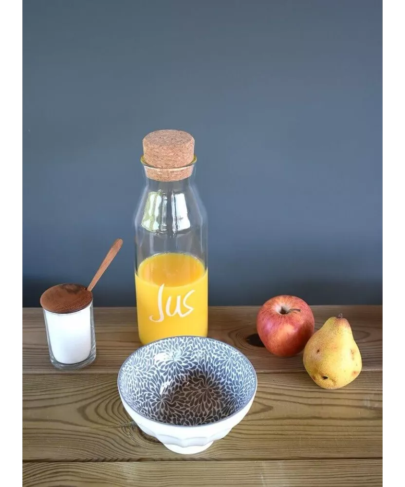 Lot De 12 Pot Avec Bouchon Liege En Verre - 100 Ml - Mini Pot