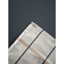 Torchon métis écru à carreaux