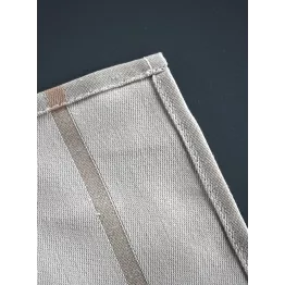 Torchon métis lin coton écru à rayures