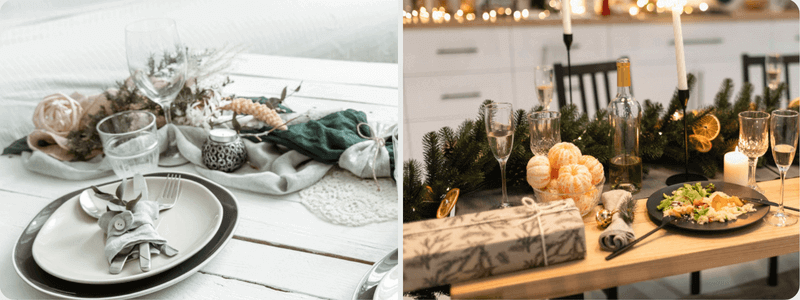 Déco Noel table bohème