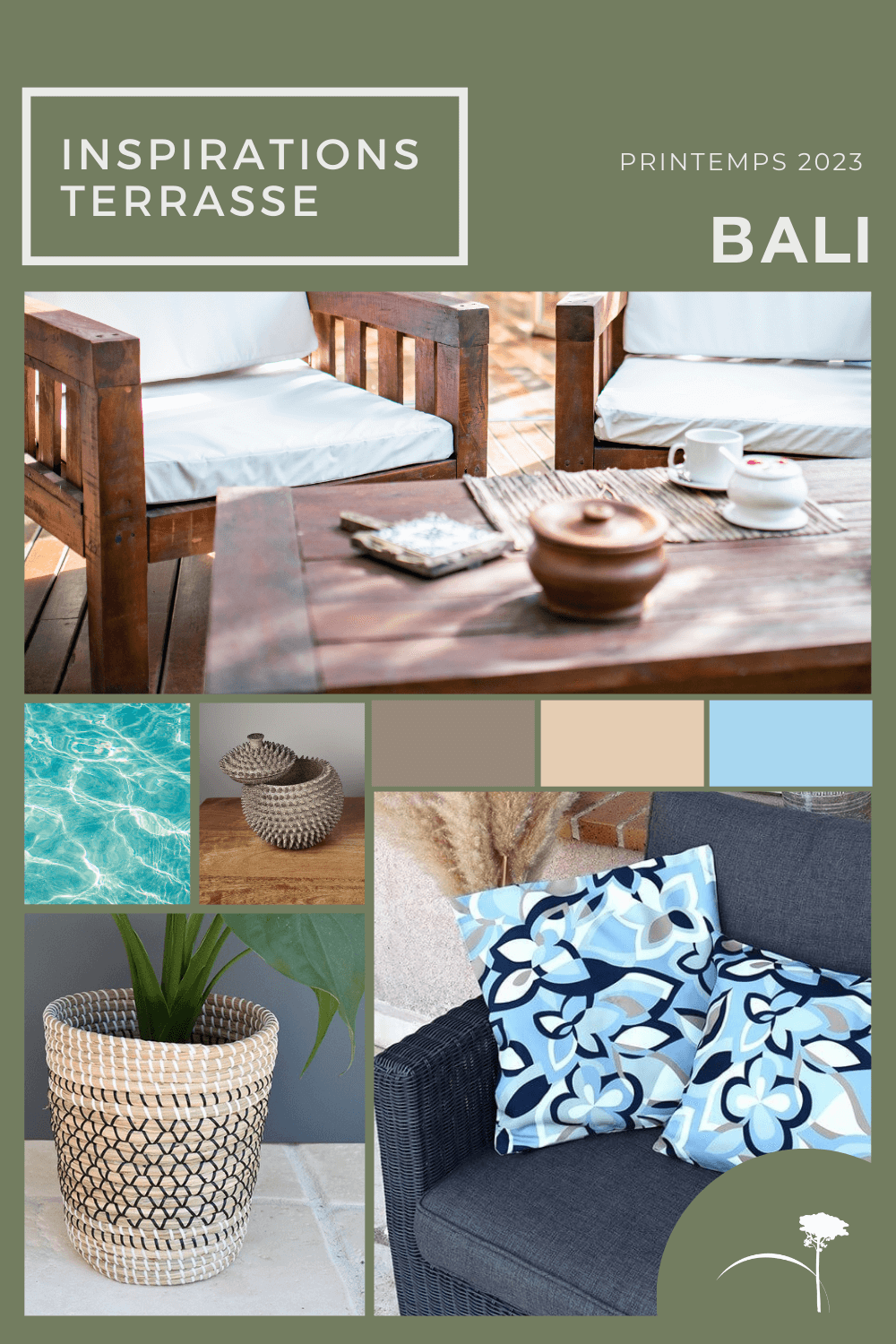Décorer sa terrasse exterieur travertin, fiche d'inspiration bali